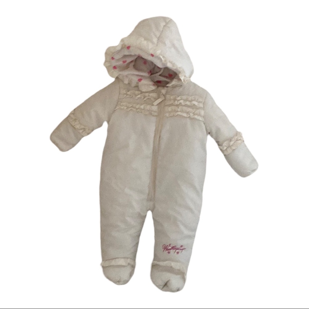 💜💜 Baby Girl Cold Weather SnowSuit by Weatherproof Size 6/9M